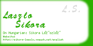 laszlo sikora business card